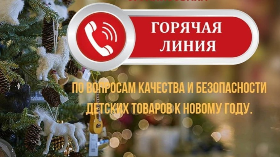 "Горячая линия" по вопросам качества и безопасности детских товаров, выбору новогодних подарков "Горячая линия" по вопросам качества и безопасности детских товаров, выбору новогодних подарков.